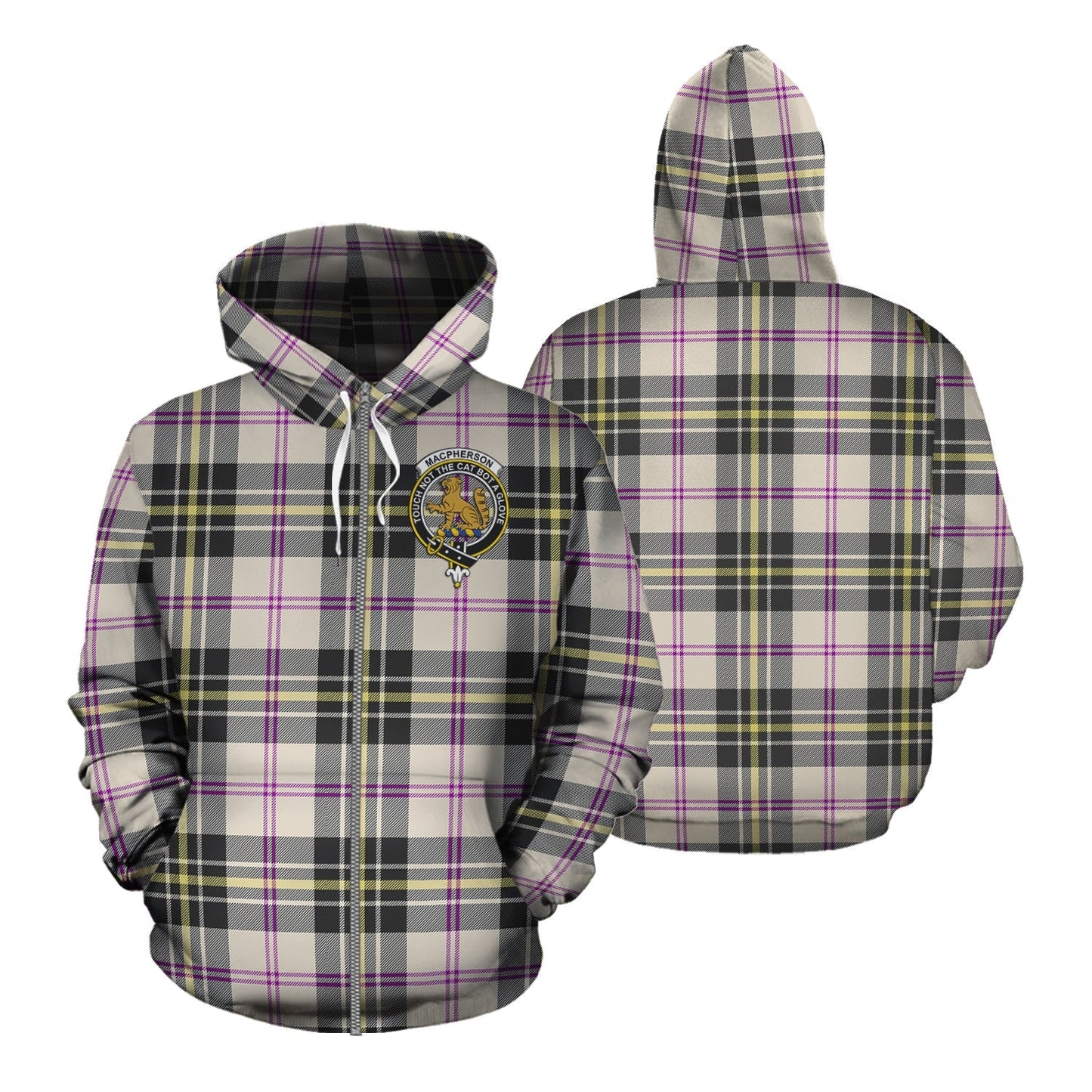 Printivon Macpherson Dress Ancient Tartan Hoodie