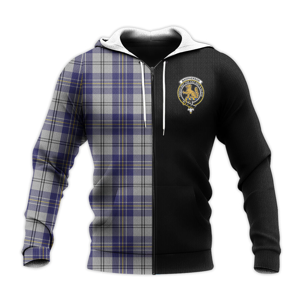 Printivon Macpherson Dress Blue Tartan Personalize Half Hoodie