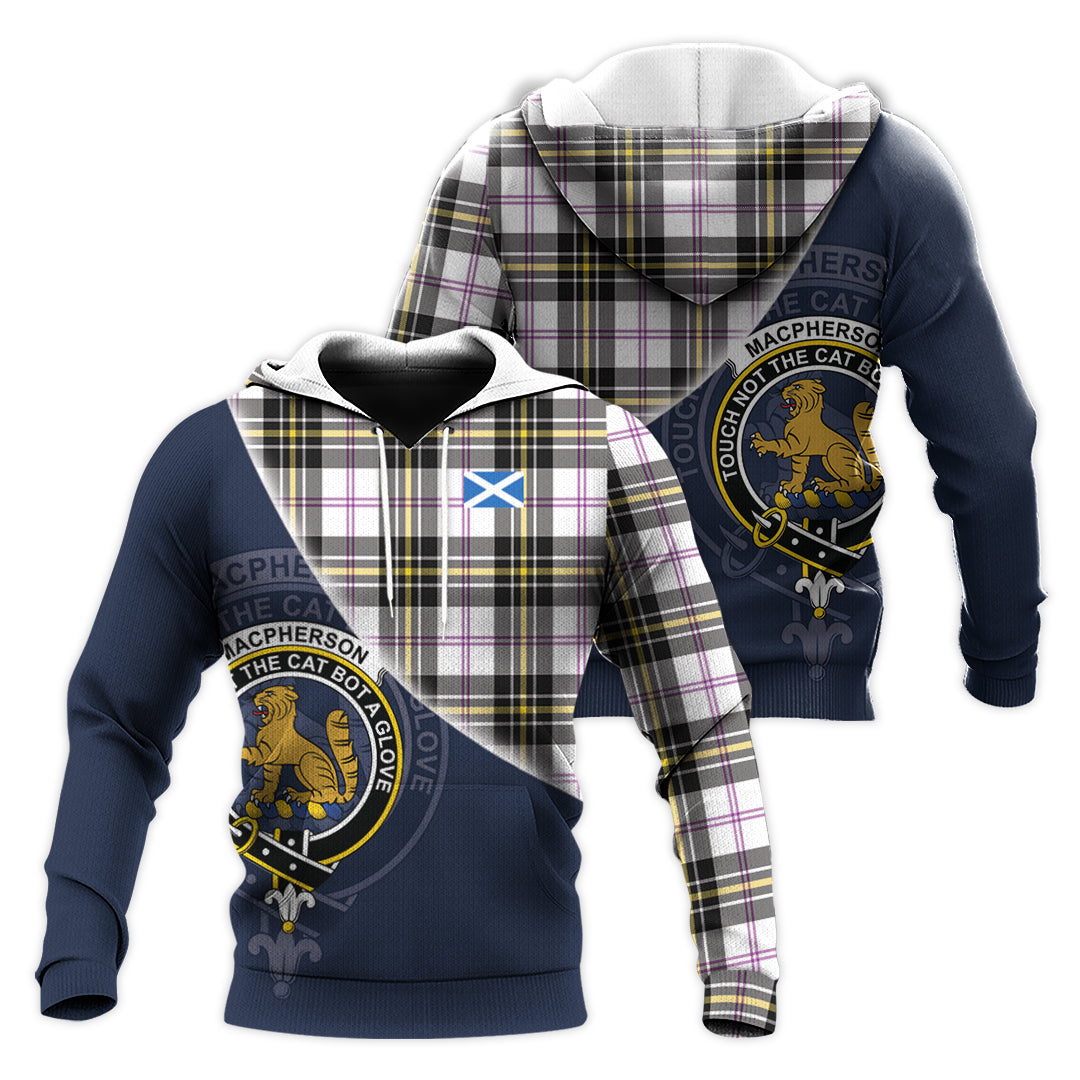 Printivon Macpherson Dress Modern Tartan Scottish Crest Hoodie