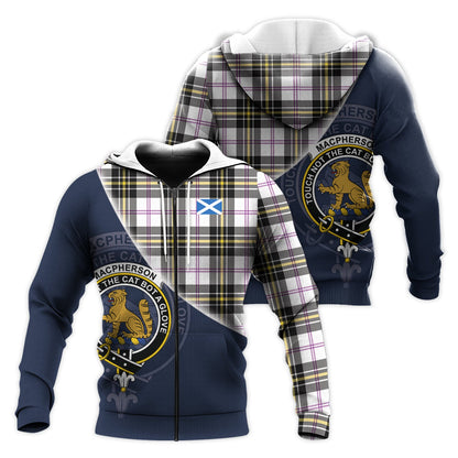 Printivon Macpherson Dress Modern Tartan Scottish Crest Hoodie
