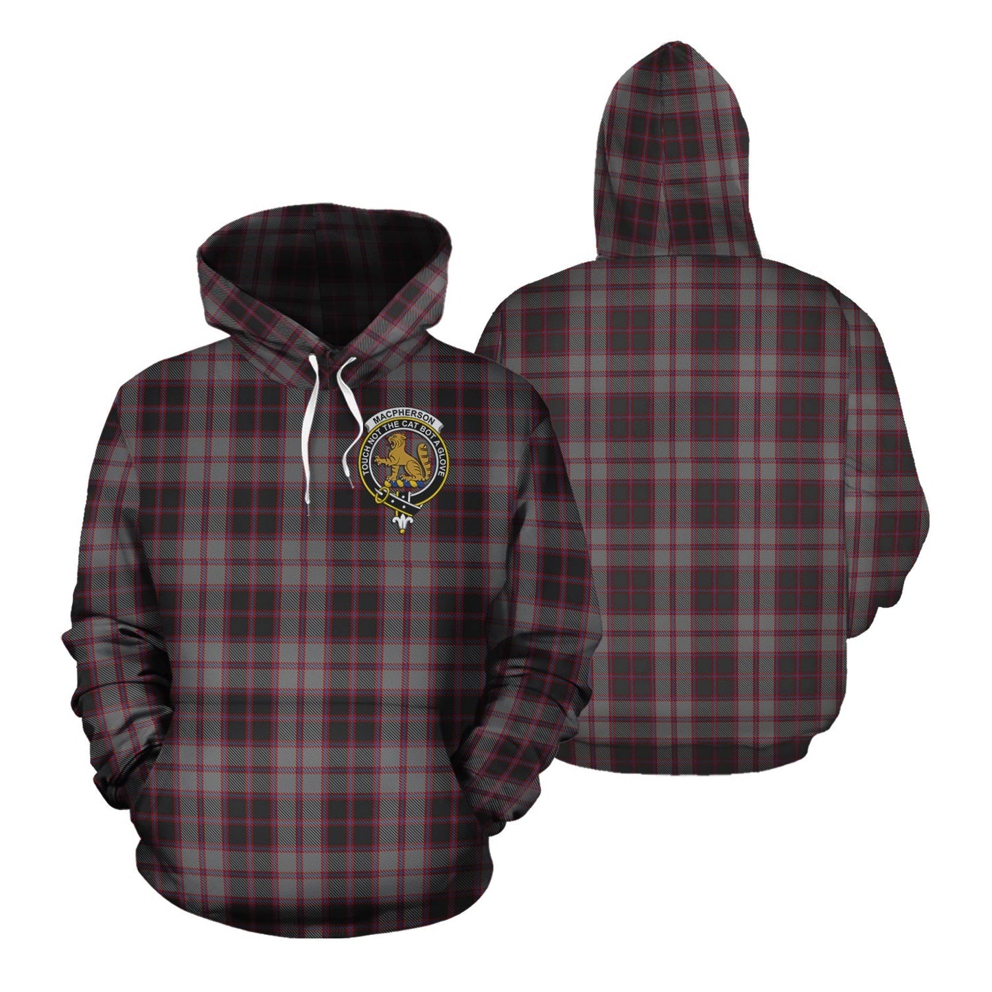 Printivon Macpherson Hunting Tartan Hoodie