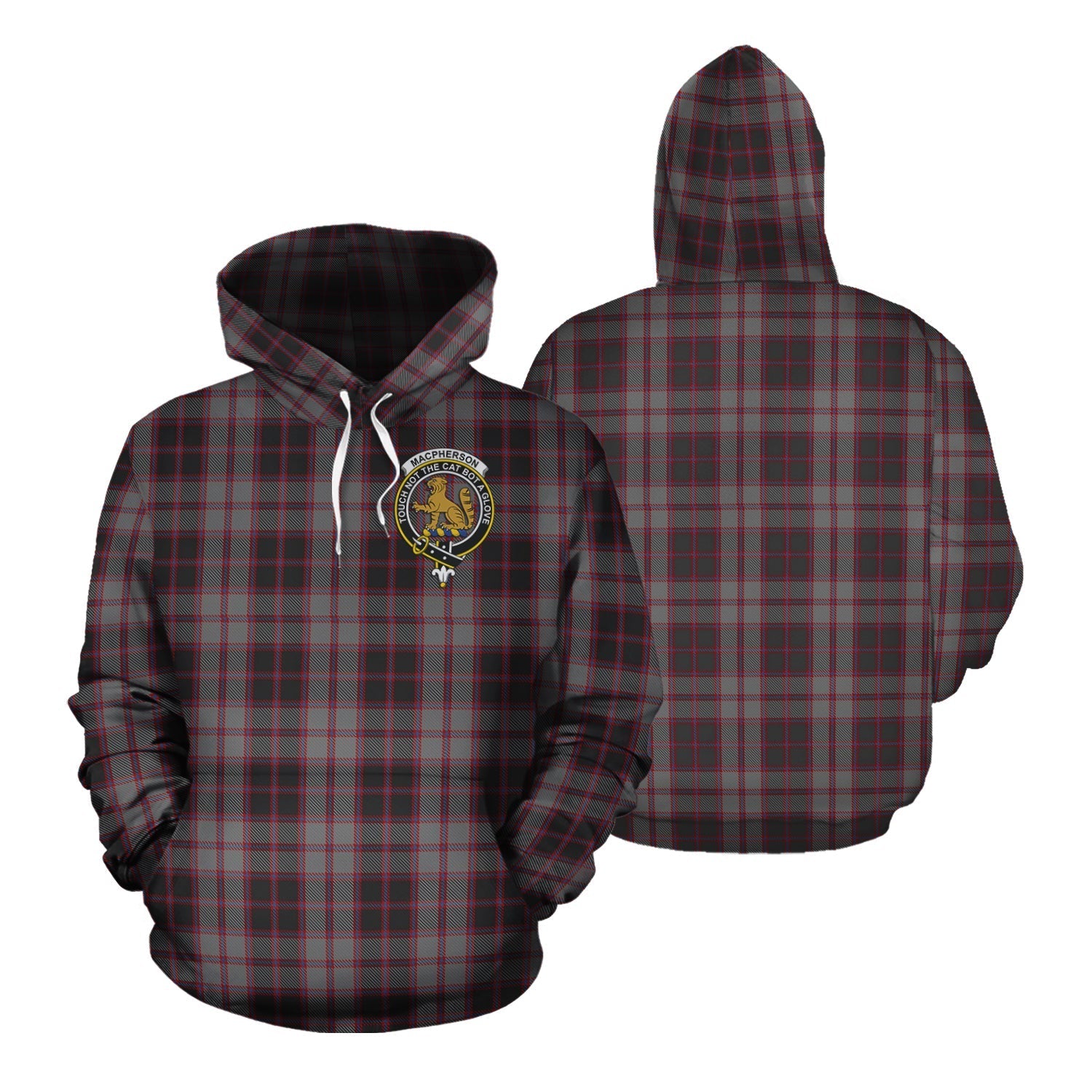 Printivon Macpherson Hunting Tartan Hoodie