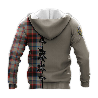 Printivon Macpherson Hunting Ancient Tartan Hoodie Lion Rampant And Celtic Thistle Style