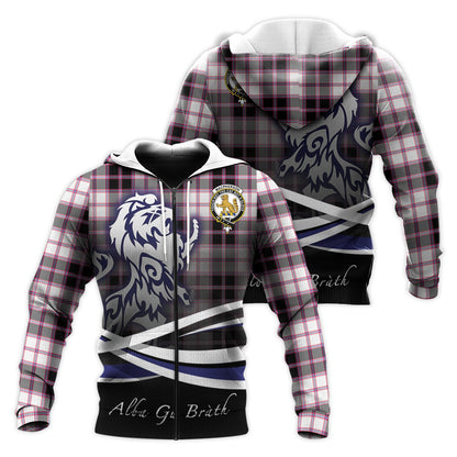 Printivon Macpherson Hunting Modern Tartan Scottish Lion Hoodie