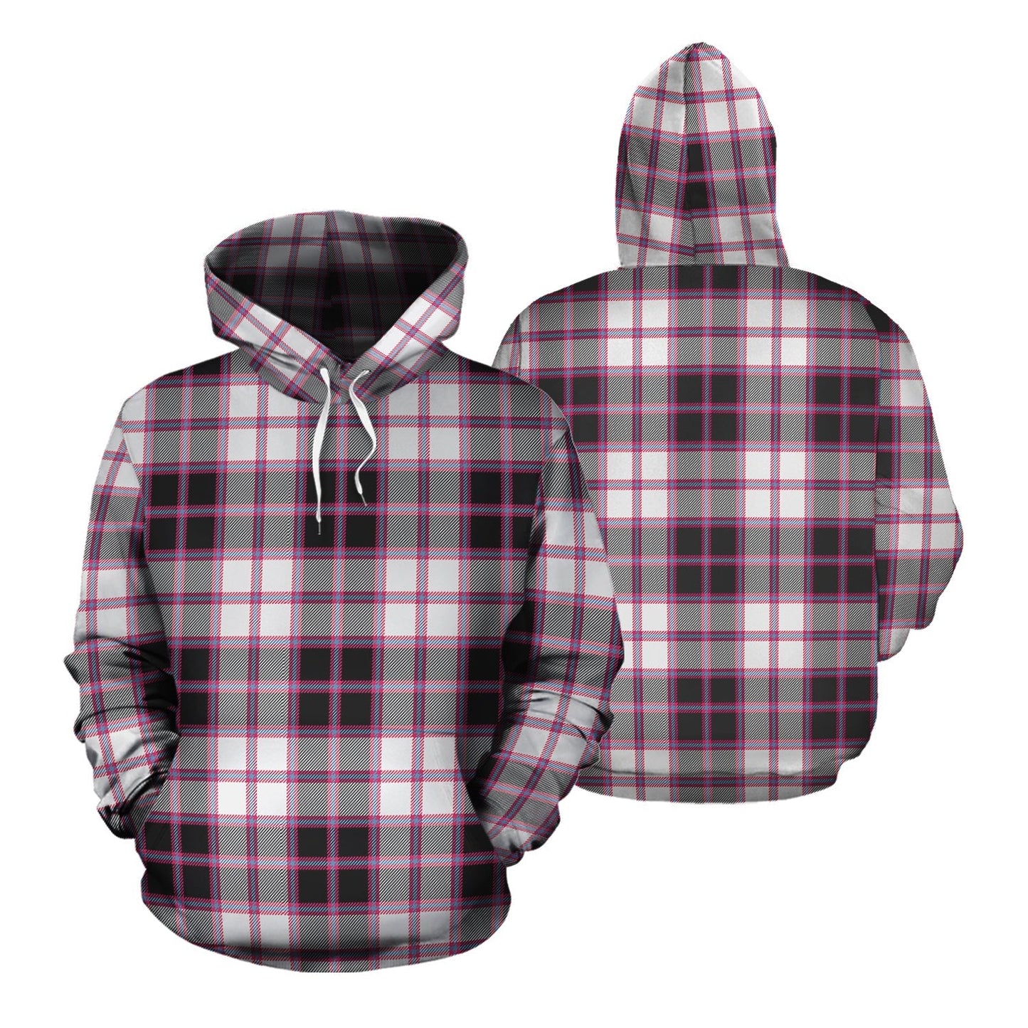 Printivon Macpherson Hunting Modern Tartan Hoodie