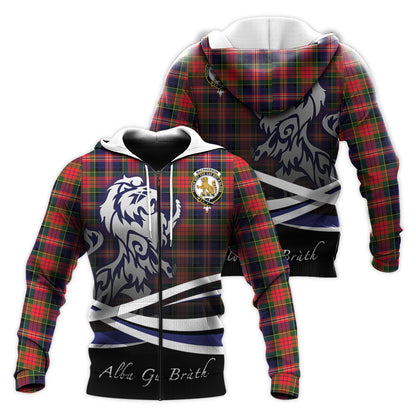 Printivon Macpherson Modern Tartan Scottish Lion Hoodie