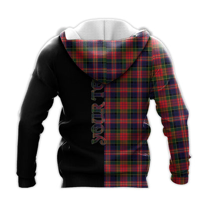 Printivon Macpherson Modern Tartan Personalize Half Hoodie