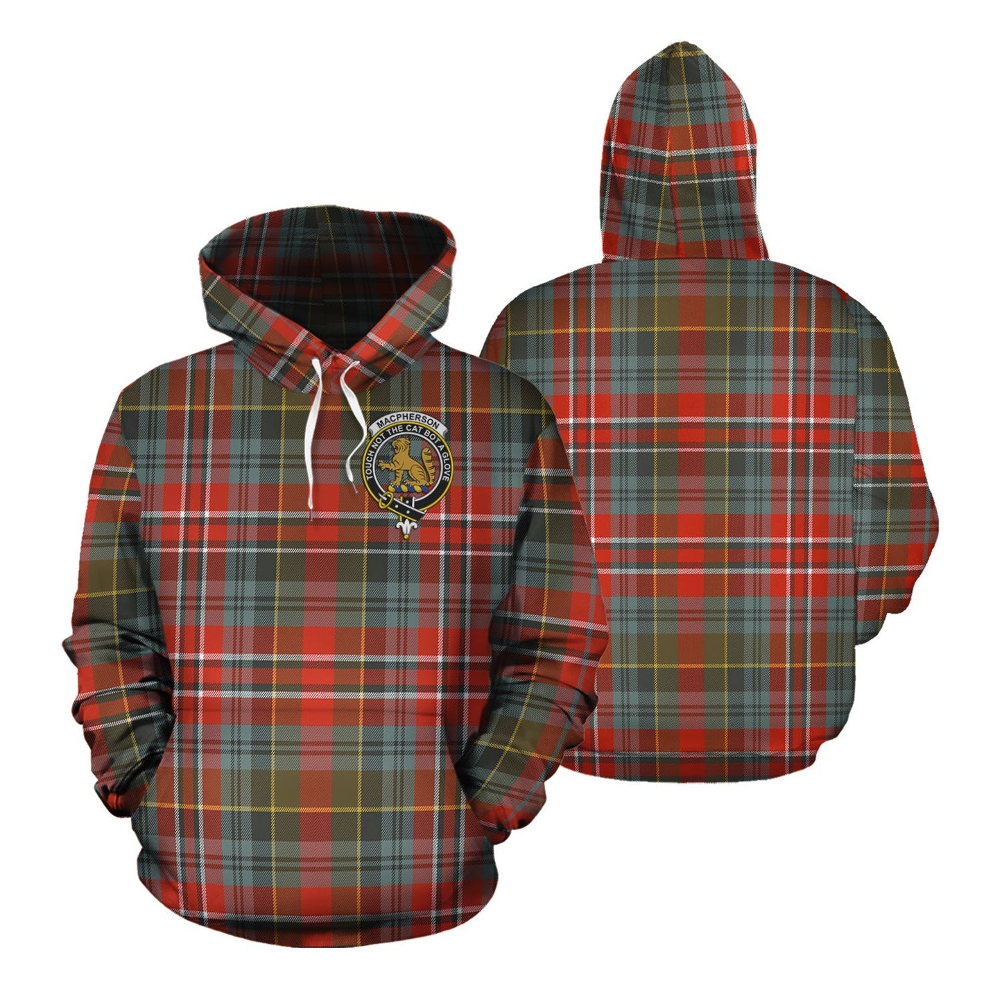 Printivon Macpherson Weathered Tartan Hoodie