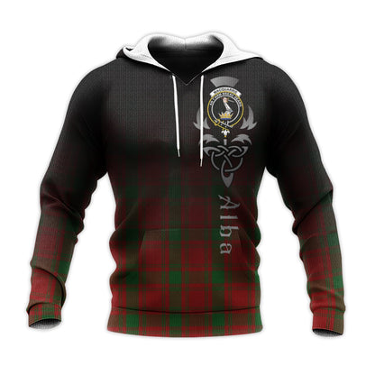 Printivon Macquarrie Tartan Crest Alba Celtic Hoodie