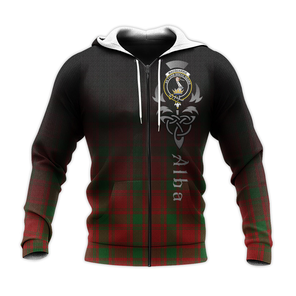 Printivon Macquarrie Tartan Crest Alba Celtic Hoodie