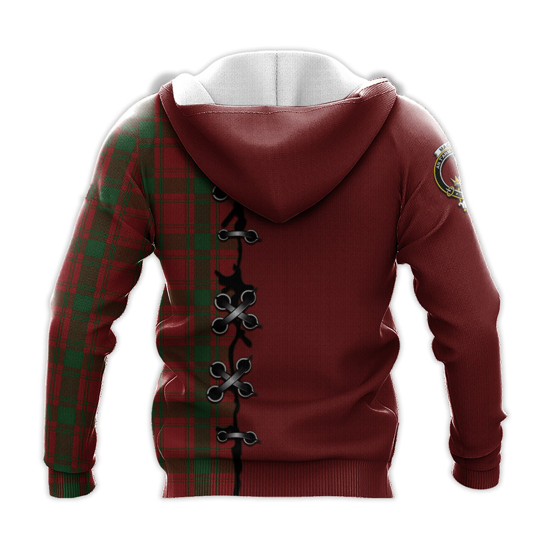 Printivon Macquarrie Tartan Hoodie Lion Rampant And Celtic Thistle Style