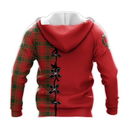 Printivon Macquarrie Modern Tartan Hoodie Lion Rampant And Celtic Thistle Style