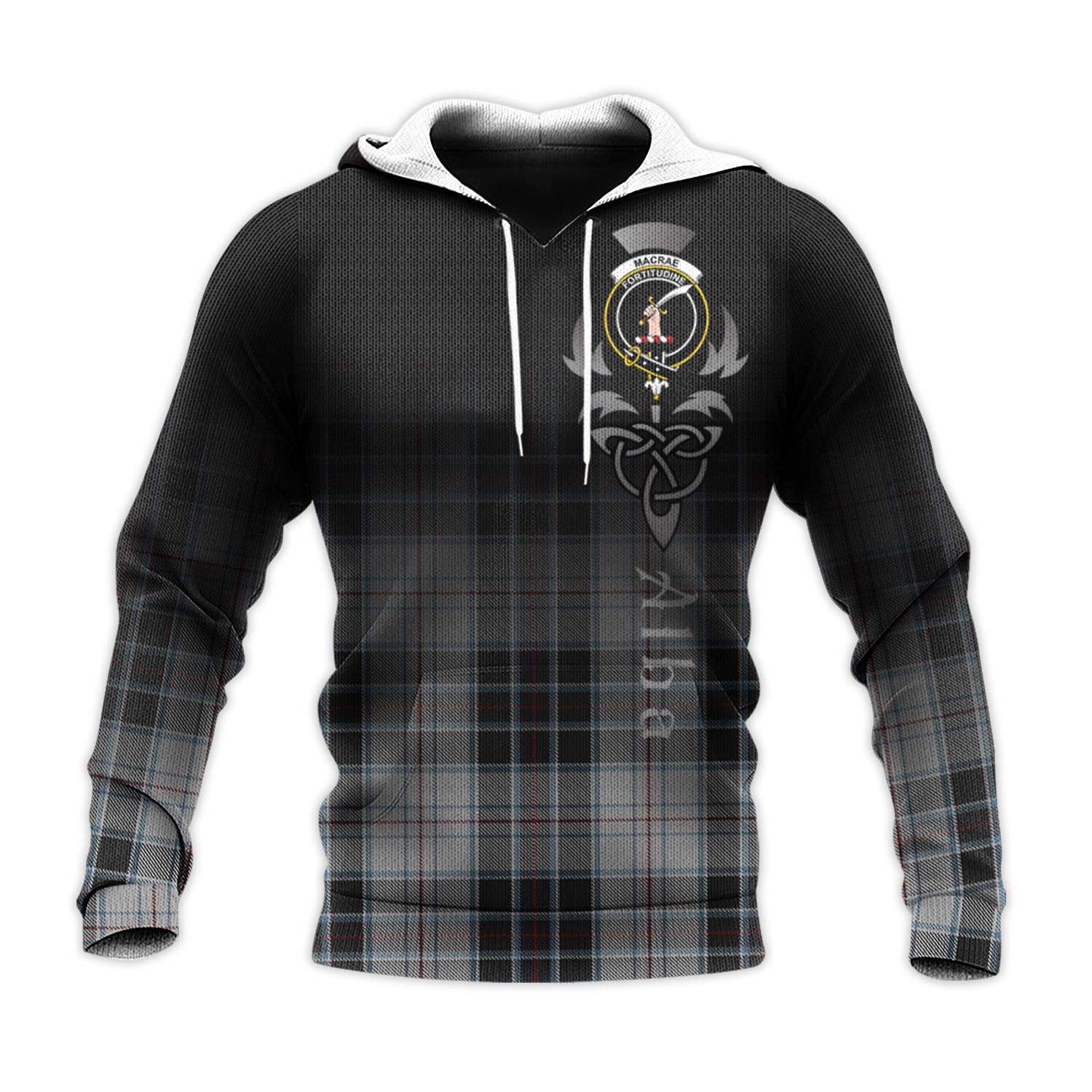 Printivon Macrae Dress Tartan Crest Alba Celtic Hoodie