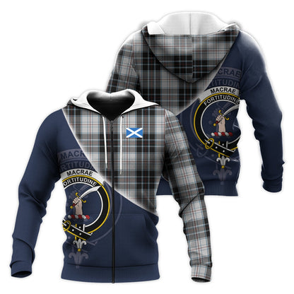 Printivon Macrae Dress Tartan Scottish Crest Hoodie