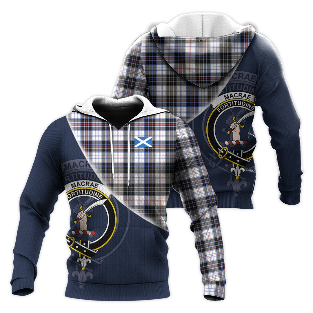 Printivon Macrae Dress Modern Tartan Scottish Crest Hoodie