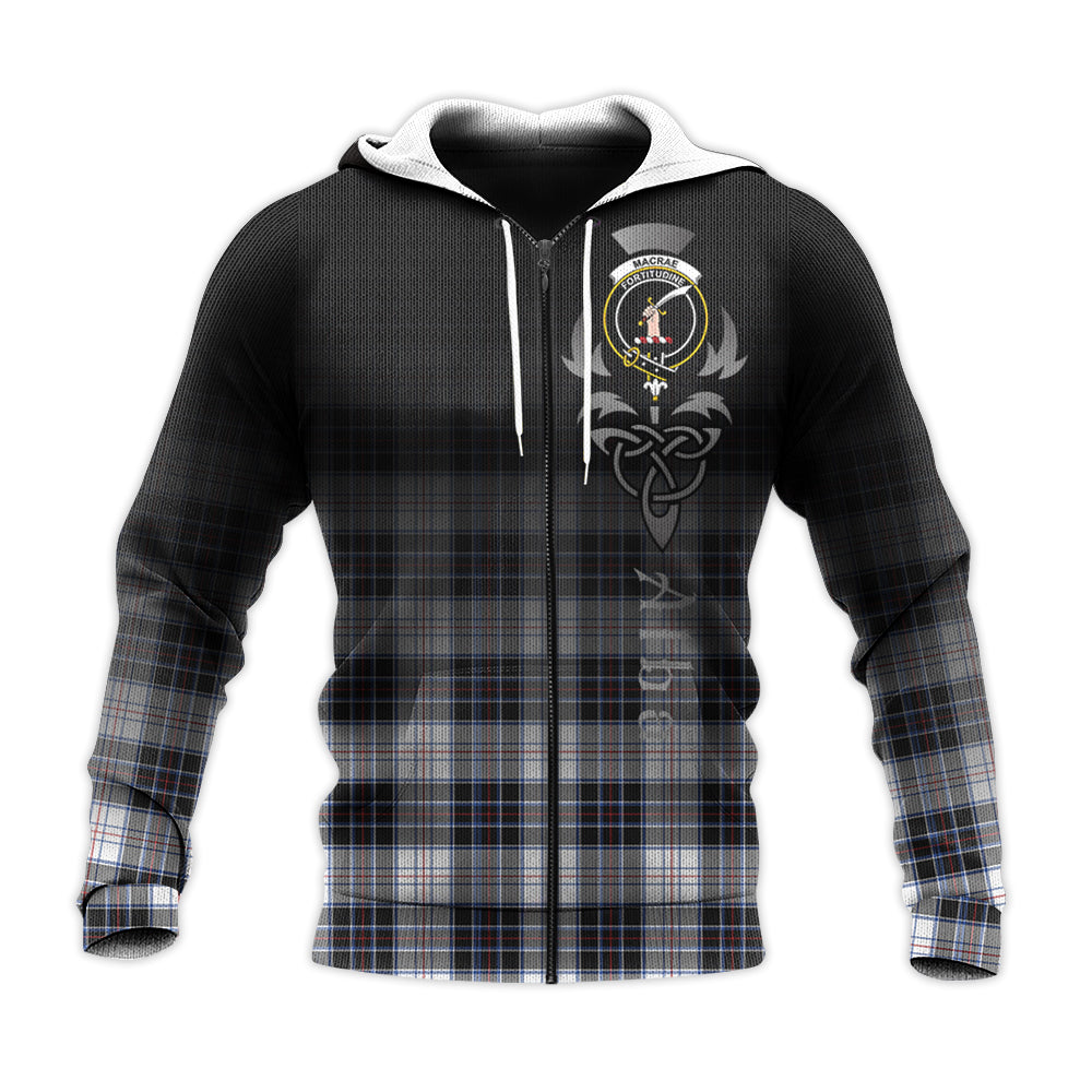 Printivon Macrae Dress Modern Tartan Crest Alba Celtic Hoodie