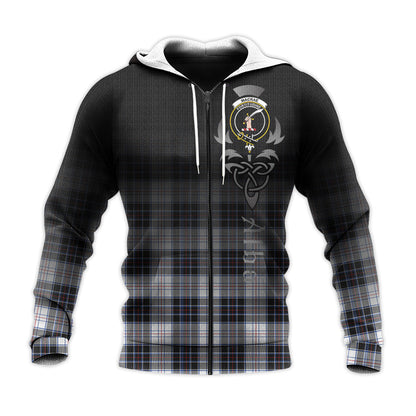 Printivon Macrae Dress Modern Tartan Crest Alba Celtic Hoodie