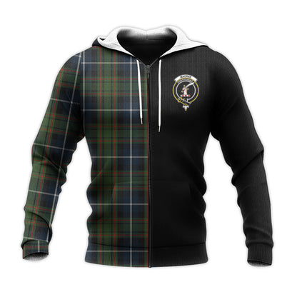 Printivon Macrae Hunting Tartan Personalize Half Hoodie