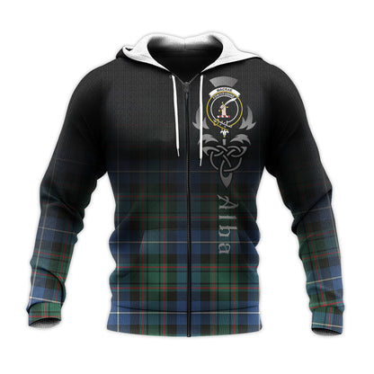 Printivon Macrae Hunting Ancient Tartan Crest Alba Celtic Hoodie