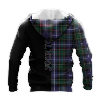 Printivon Macrae Hunting Modern Tartan Personalize Half Hoodie