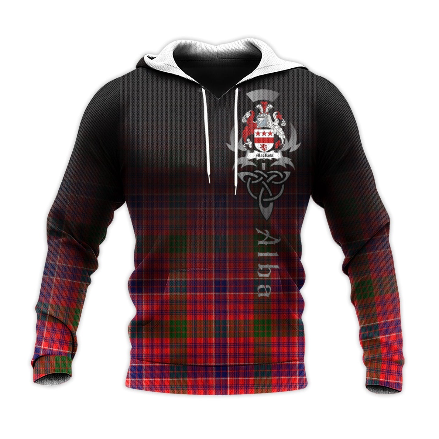 Printivon Macrow Tartan Crest Alba Celtic Hoodie