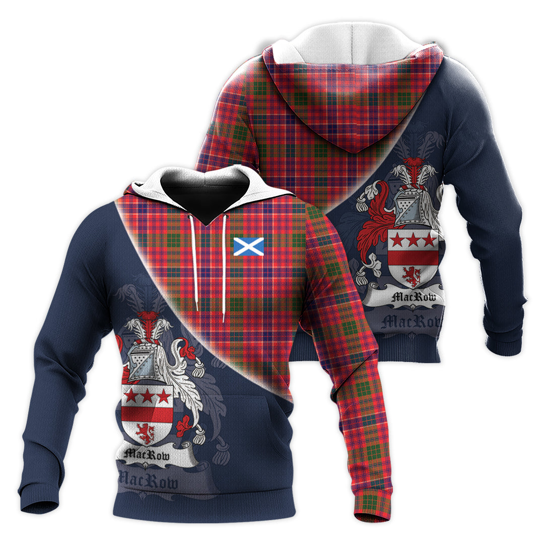 Printivon Macrow Tartan Scottish Crest Hoodie