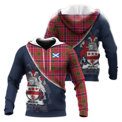 Printivon Macrow Tartan Scottish Crest Hoodie