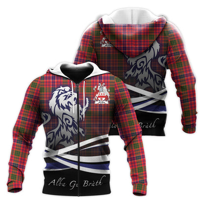 Printivon Macrow Tartan Scottish Lion Hoodie