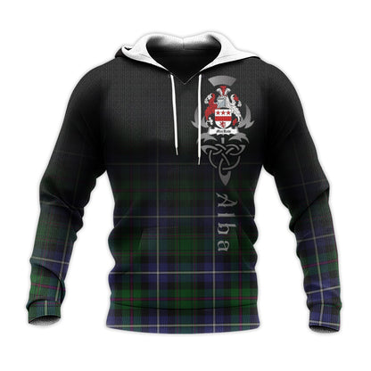 Printivon Macrow Hunting Tartan Crest Alba Celtic Hoodie