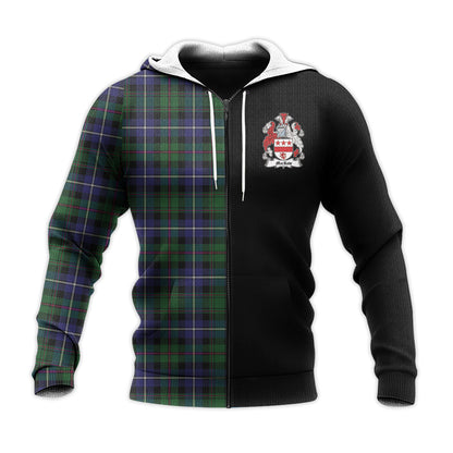 Printivon Macrow Hunting Tartan Personalize Half Hoodie