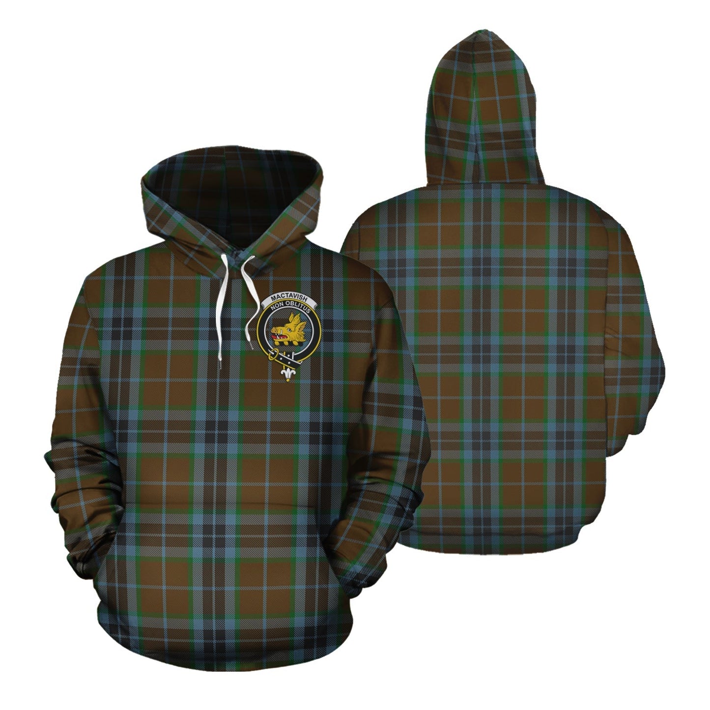 Printivon Mactavish Hunting Tartan Hoodie