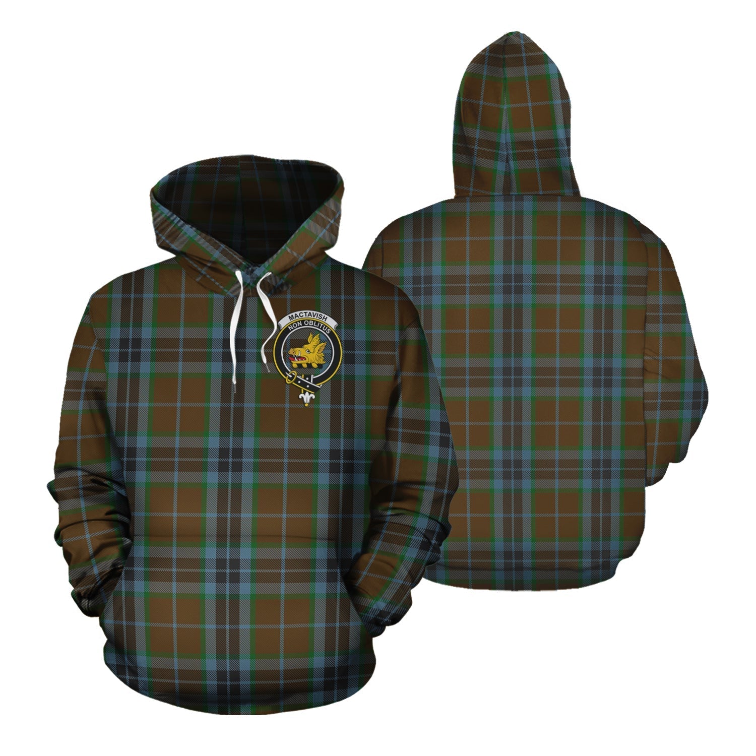 Printivon Mactavish Hunting Tartan Hoodie