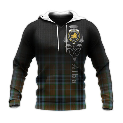 Printivon Mactavish Hunting Tartan Crest Alba Celtic Hoodie