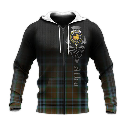 Printivon Mactavish Hunting Tartan Crest Alba Celtic Hoodie