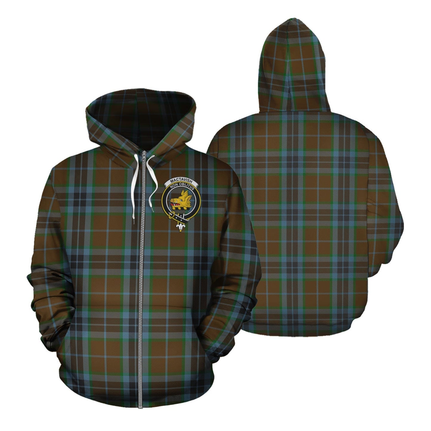 Printivon Mactavish Hunting Tartan Hoodie