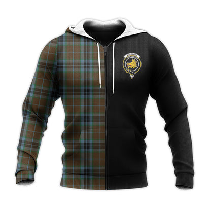 Printivon Mactavish Hunting Tartan Personalize Half Hoodie