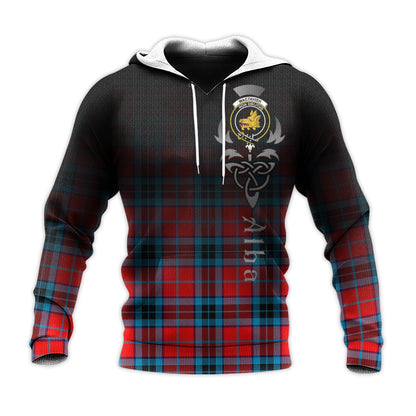 Printivon Mactavish Modern Tartan Crest Alba Celtic Hoodie