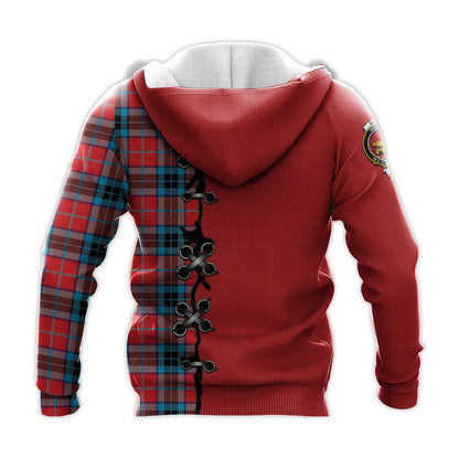 Printivon Mactavish Modern Tartan Hoodie Lion Rampant And Celtic Thistle Style