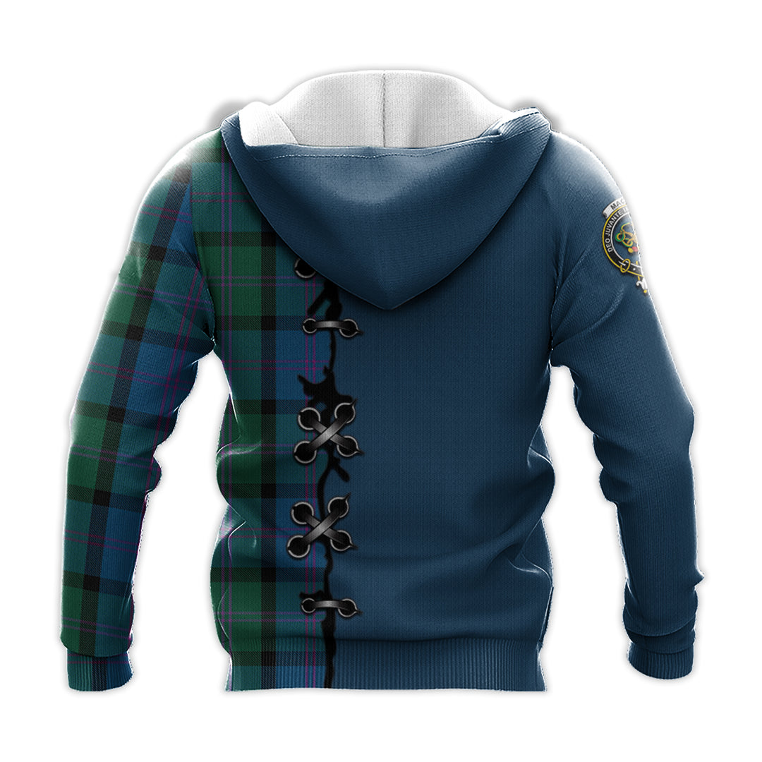 Printivon Macthomas Tartan Hoodie Lion Rampant And Celtic Thistle Style