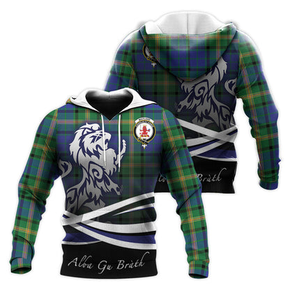 Printivon Maitland Tartan Scottish Lion Hoodie