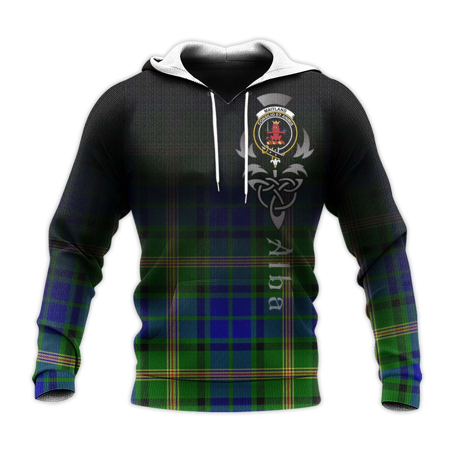 Printivon Maitland Tartan Crest Alba Celtic Hoodie