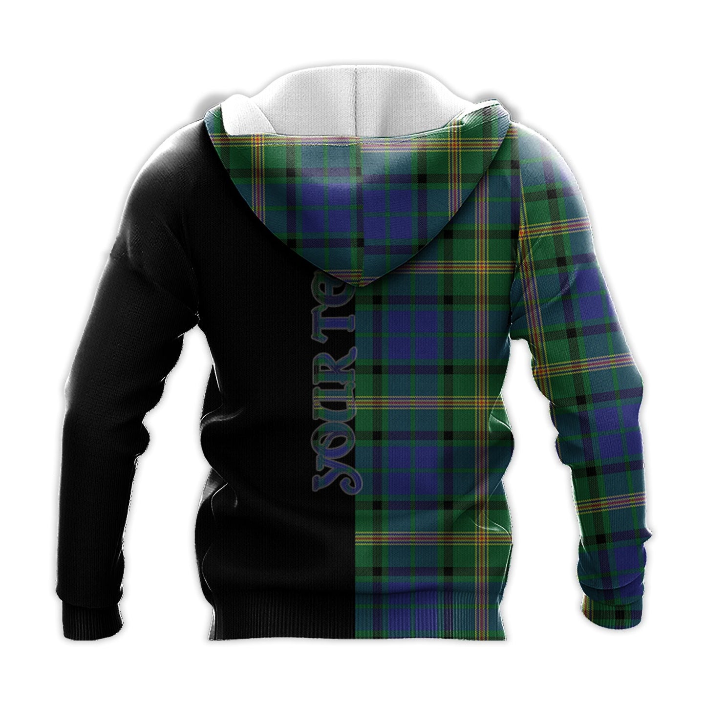Printivon Maitland Tartan Personalize Half Hoodie