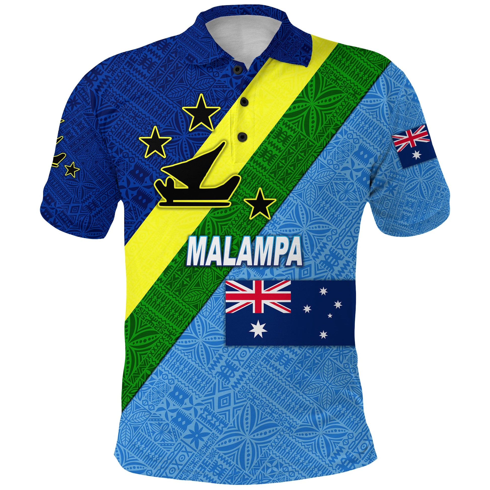 Tully Queensland - Vanuatu Malampa And Australia Flag Polo Shirt Simple Style