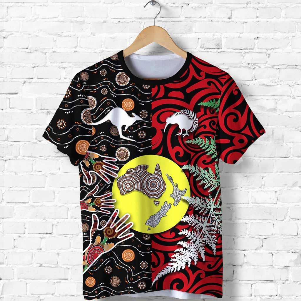 New Zealand Australia T Shirt - Maori Aboriginal