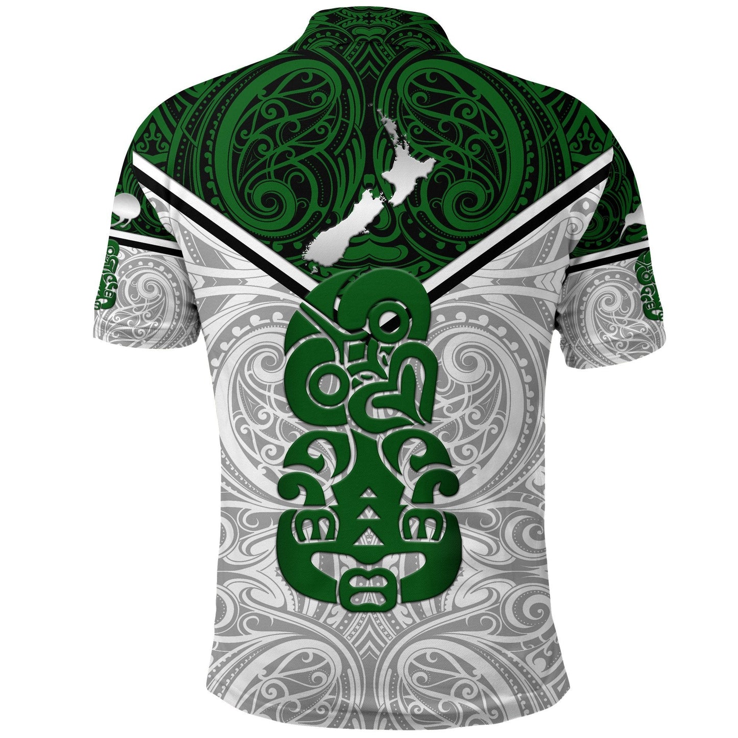 New Zealand Maori Rugby Polo Shirt Pride Version - White