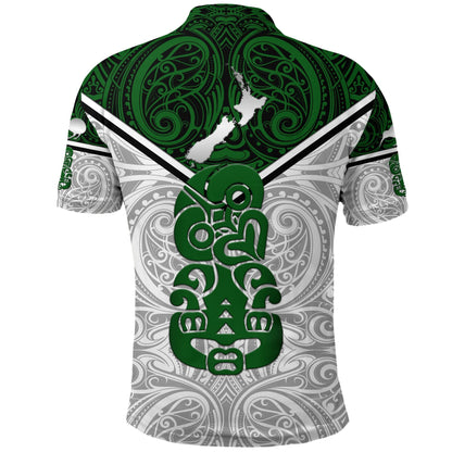New Zealand Maori Rugby Polo Shirt Pride Version - White