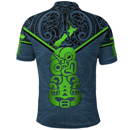 New Zealand Maori Rugby Polo Shirt Pride Version - Navy