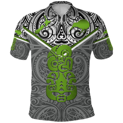 New Zealand Maori Rugby Polo Shirt Pride Version - Gray