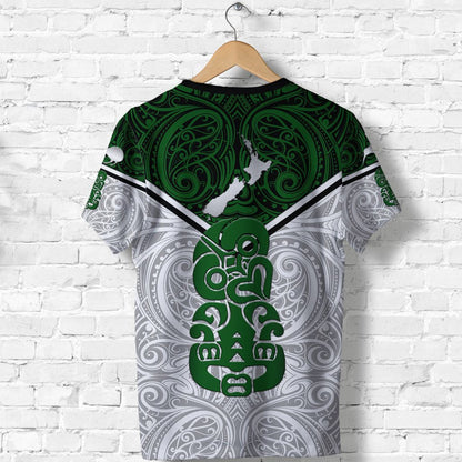 New Zealand Maori Rugby T Shirt Pride Version - White