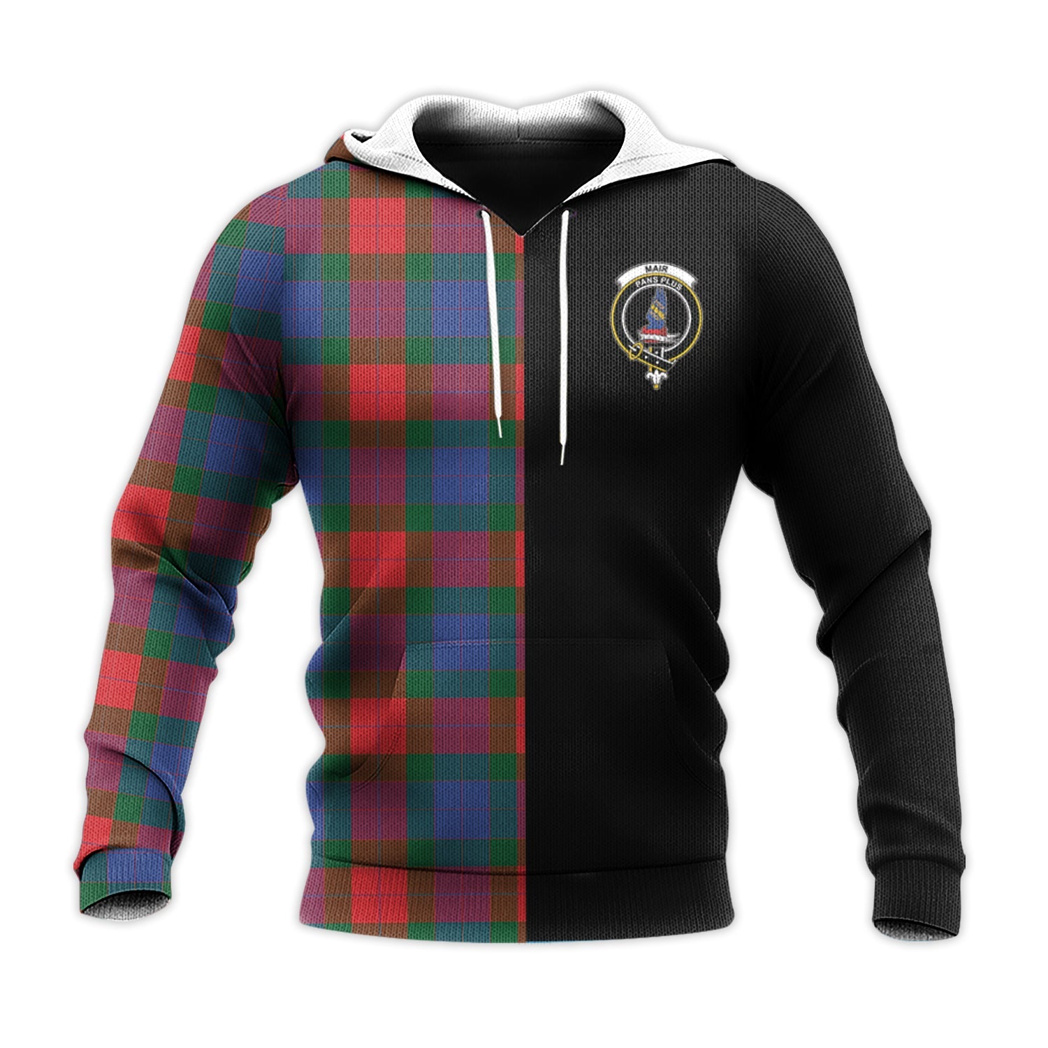 Printivon Mar Tartan Personalize Half Hoodie